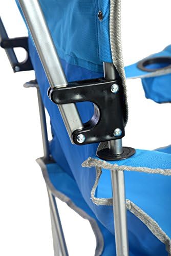 Quik Shade Full Size Shade Folding Chair for Camping, Polyester, Arm Rest|Foldable, Royal Blue, 2'L x 3'W x 4.3'H (160048DS)