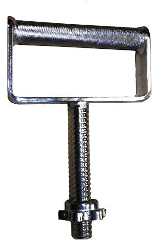 C-0290 Extra Wide Threaded Kettlebell Handle - Chrome Plated Solid Steel with Knurled Grip