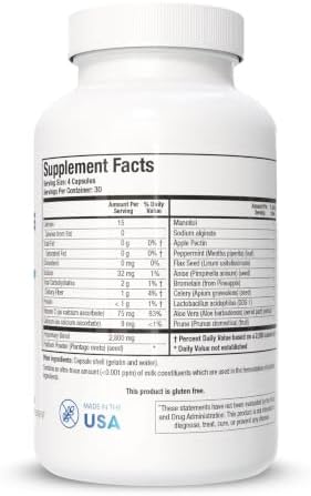 BIOTICS RESEARCH Colon Plus Caps Fiber Capsule, Digestive Health, Soluble, Insoluble Fiber, Laxative, Relieve Constipation, Regularity, Heart Health