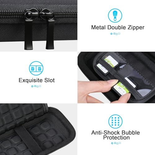 Lacdo Hard Carrying Case for SanDisk Extreme Pro/SanDisk Extreme Portable External SSD 500GB 1TB 2TB 4TB 8TB USB-C Solid State Drive EVA Shockproof