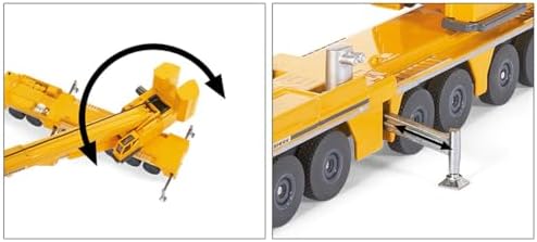 Siku 1886, Liebherr Mobile Crane, 1:87, Metal/Plastic, Yellow, Movable Parts