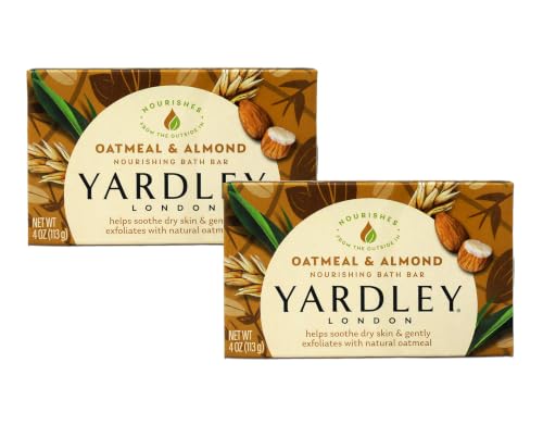 Yardley Oatmeal Almond Bath Bar 4oz - Pack of 2