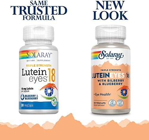 SOLARAY Triple Strength Lutein Eyes, Eye Vitamins, 30 Servings
