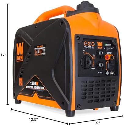 WEN 56125i Super Quiet 1250-Watt Portable Inverter Generator, CARB Compliant