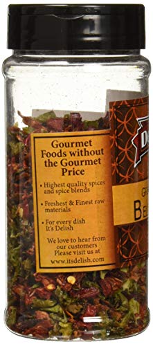 Dried Red and Green Bell Peppers Mix by It's Delish, 3 Oz. Medium Jar