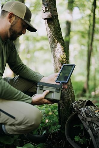 HME Trail Camera 12V/Solar Auxiliary Power Pack Durable Weather-Resistant Housing Easy Installation & Versatile Compatibility, Black | Weather-resistant housing, Easy installation