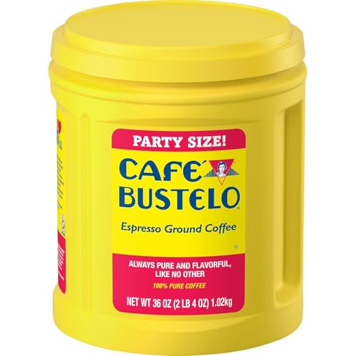 Café Bustelo, Espresso Style Dark Roast Ground Coffee, 10 oz. Can | Packaging May Vary