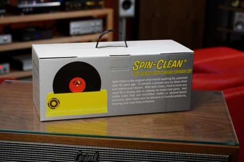 Spin-Clean Record Washer Kit | Vinyl Record Cleaner | Alcohol-Free Solution | Snap-in Rollers | Wedge-Fit Brushes | 2 Lint-Free Drying Cloths