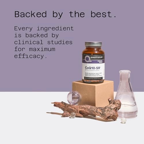 Quality of Life Powerful CoQ10 Sustained Released MicroActive Supplement for Enhanced Absorption, 100 mg of Per Capsule Supports Immune