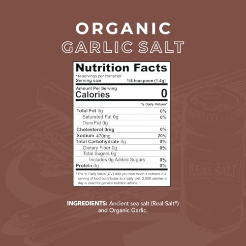 Redmond - Real Salt Seasoning, Natural Unrefined Gluten Free 8.25 Ounce