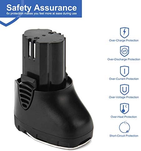 Exmate 2 Pack 10.8V 3.0Ah Battery Compatible with Dremel 855-01 855-02 8000-01 8001-01 8001-02 Cordless Tools
