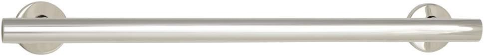 Seachrome 18-inch Coronado Designer Straight Bathroom Shower Grab Bar, Satin Stainless Steel, Brushed Nickel