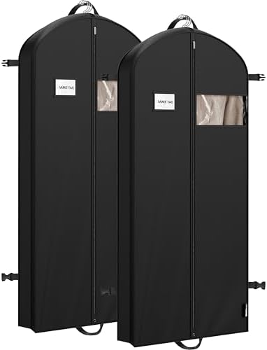 Simple Houseware 43" Travel Garment Bag with Pockets, Heavy Duty Suit Bag