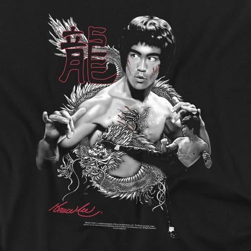Popfunk Bruce Lee The Dragon Kung Fu T-Shirt - Black