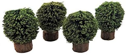Melody Jane Dollhouses Set of 4 Shrubs Bushes Miniature 1:12 Garden Accessory