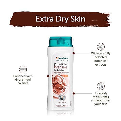 Himalaya Cocoa Butter Intensive Body Lotion, 13.53 oz (400 ml) | Deep Moisturising Cocoa Butter Lotion Formula For Extra Dry Skin & Long-Lasting Hydration