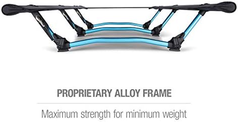 Helinox Cot One Lightweight, Compact, Collapsible, Portable Camping Cot, Regular, Black
