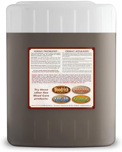 Timber Oil Deep Penetrating Stain for Wood Decks, Fences, Siding, and Log Cabins - 5 Gallons, Amaretto (Covers 750 sq. ft.)
