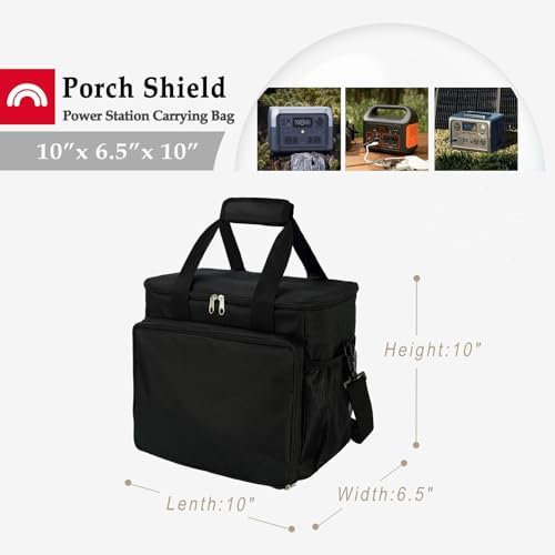 Porch Shield Waterproof Universal Generator Cover 32 x 24 x 24 inch - for Most Generators 5000-10000 Watt, Black