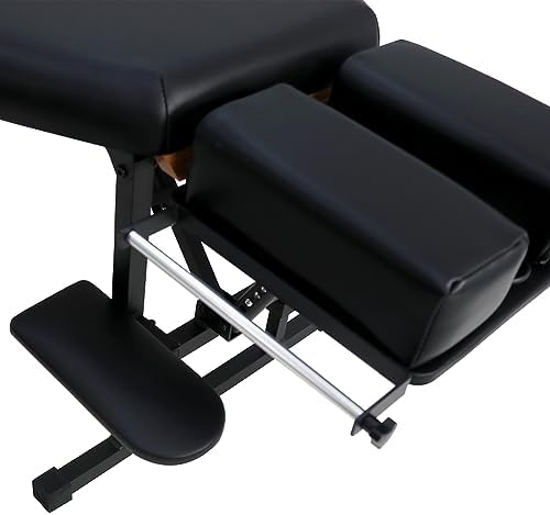 Sheffield 160 Elite Professional Portable Chiropractic Table - Lightweight Adjustable Folding Design (Charcoal)