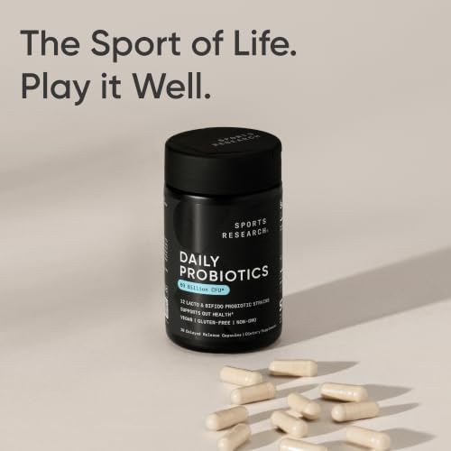 Sports Research® Daily Probiotics 60 Billion CFU w/Prebiotics, 30 Count
