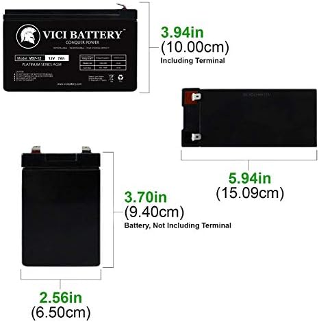 Razor MX350 Dirt Rocket (Versions 9+) compatible replacement scooter battery by VICI Battery Brand - 2 Pack