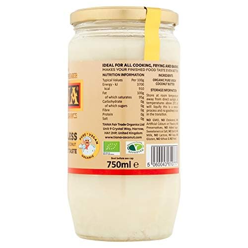 Tiana Organic and Fairtrade Pure Coconut Butter 750 ml