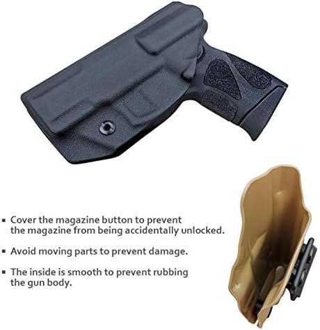 Taurus G2C Holster IWB Kydex for Taurus G2C 9mm & Millennium PT111 G2 / PT140 Pistol - Inside Waistband - Adj. Cant Retention - Cover Mag-Buttom