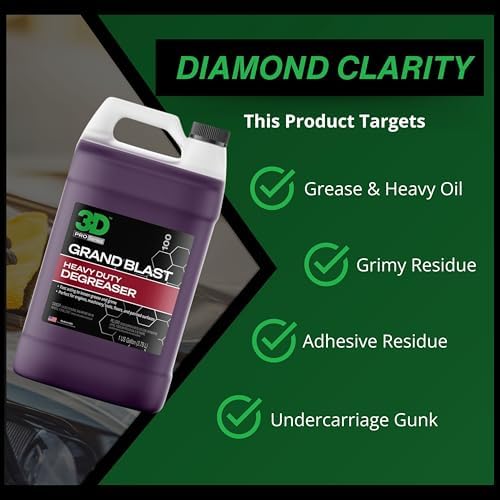 3D Grand Blast Engine Degreaser – Heavy Duty Biodegradable Cleaner for Engines, Wheels, Exhausts & More – Fast-Acting