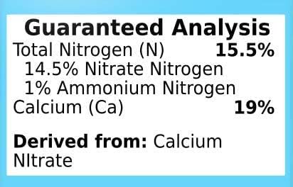 Calcium Nitrate 15.5-0-0 Mega Crop 2 Part B Hydroponic Soil Fertilizer for Plants Granule