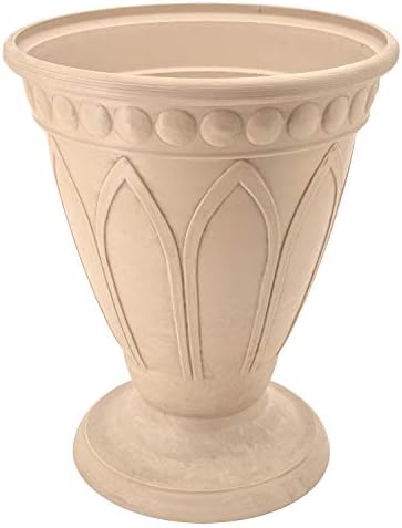 PSW HU40BK Bristol Urn Planter, 16 by 18-Inch, Black