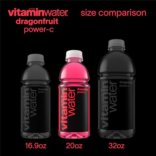 vitaminwater Refresh Tropical Mango, Flavored Water Beverage Bottles, 20 fl oz, 12 Pack
