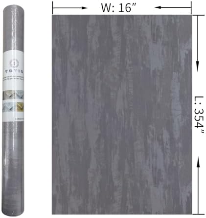 48x197inch Extra Wide Black White Marble Wallpaper Peel Stick Glossy Thick Waterproof Furniture Sticker Granite Look Contact Paper DIY Wall Sticker Self-adhesive Countertop Vinyl Wrap for Kitchen