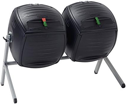Lifetime 60072 Dual Compost Tumbler, Black