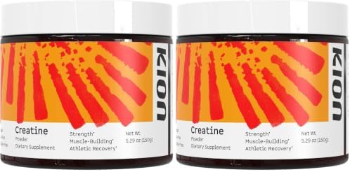Kion Creatine Monohydrate Powder, Creapure, Unflavored, Strength & Muscle