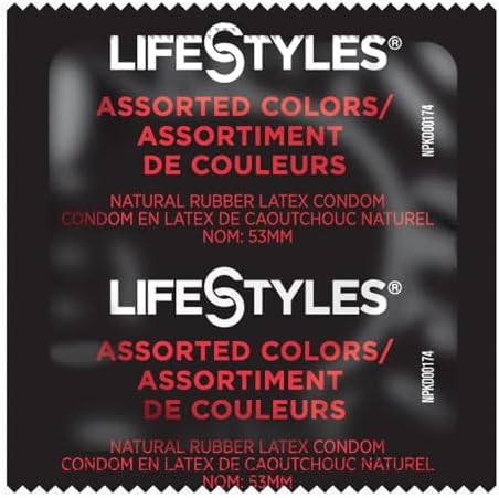 Lifestyles Assorted Colors Condoms 24 Pack