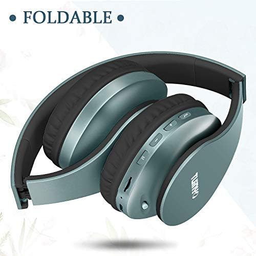 TUINYO Wireless Headphones Over Ear, Bluetooth Headphones with Microphone, Foldable Stereo Wireless Headsetfor Travel Work TV PC Cellphone-Purple