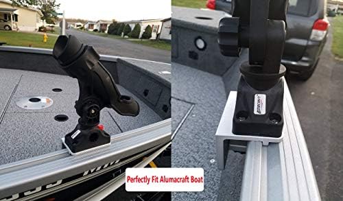 BroCraft Alumacraft Boat Rod Holder Mount / AlumaTrac Bracket (Generation 3)