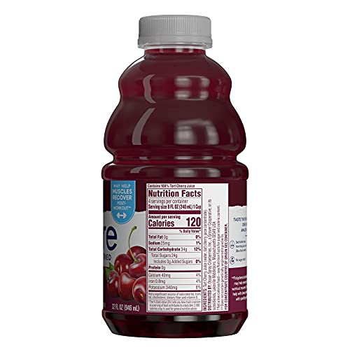 Ocean Spray® Pure Unsweetened Cranberry, 100% Cranberry Juice From Concentrate, 32 Fl Oz Bottle (Pack of 8)