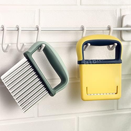 Crinkle Cutter, French Fry Cutter for Potatoes, Upgraded Stainless Steel Blade