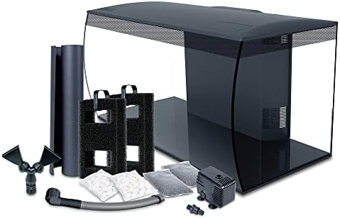 Fluval Flex 32.5 Marine Salt Water Aquarium Kit - Fish Tank for Fish, Coral & More - Comes with LED Lights