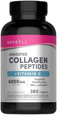 NeoCell Collagen Peptides Pills | 360 Caplets | with Vitamin C | Supplement for Women and Men | Supplement for Women and Men