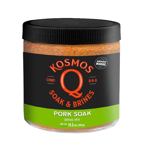 Kosmos Q Chicken Brine Soak, Brown Sugar & Worcestershire Spice Mix For Whole Bird, Breasts, Tenderloins, Grilling, Roasting, Smoking, Locks In Moisture, Savory Flavor, Easy Mix Directions, 16 Oz Bag