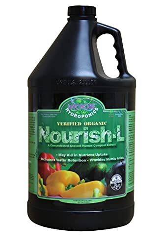 MICROBE LIFE HYDROPONICS Nourish-L Liquid Conditioner, Stimulator to Enhance Plant Nutrient Absorption for Fruits & Vegetables, Use with Any Feeding Systems Including Hydroponics or Soil, 16 Ounces