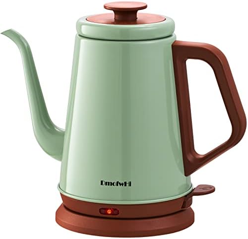 DmofwHi 1000W Gooseneck Electric Kettle (1.0L), 100% Stainless Steel BPA Free Tea Kettle with Auto Shut - Off Protection