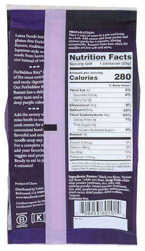 Lotus Foods Organic Ramen Miso Soup Mix-Millet & Brown-2.8 oz