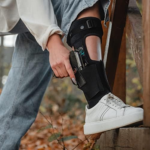 Premium Ankle Holster for Deep Concealment, 9mm 380 | Upgraded Version | Comfortable & Durable | Fits Glock 43 26 19, Ruger LCP, SIG P365, Springfield, Shield 9mm, Bodyguard 380 and Most other Pistols