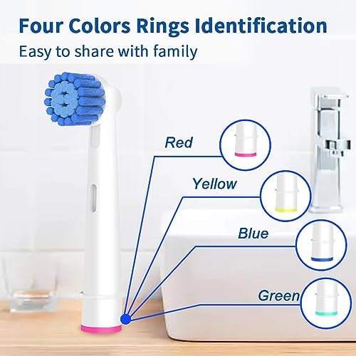 Sensitive Gum Care Brush Heads Compatible with Oral-B Electric Toothbrush