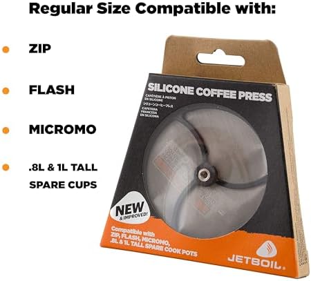 Jetboil Silicone French Press Coffee Maker Camping Stoves, Regular