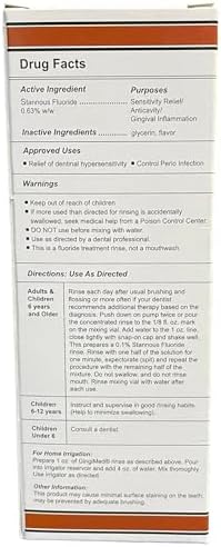 Stannous Fluoride Mouthwash Rinse, Mint, 10 oz | Alcohol-Free Perio Treatment, Clinically Shown to Help Reduce Sensitivity, Tooth Decay, Gingivitis and Bleeding Gums